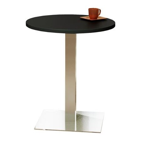 Safco SafcoBistro Series 30 Round Bar Height Restaurant Table, Anthracite Table/Stainless Steel Base CA30RHSTANT